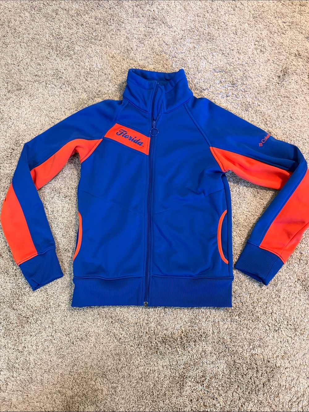 Columbia Florida Blue and Orange Zip Jacket